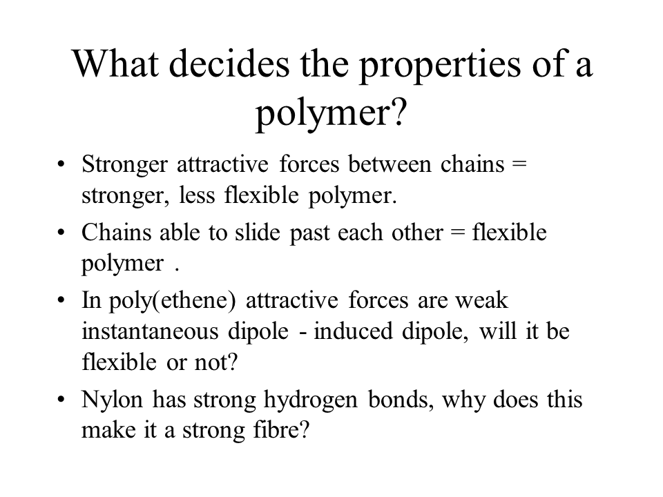 Structure Properties Of The Polymers