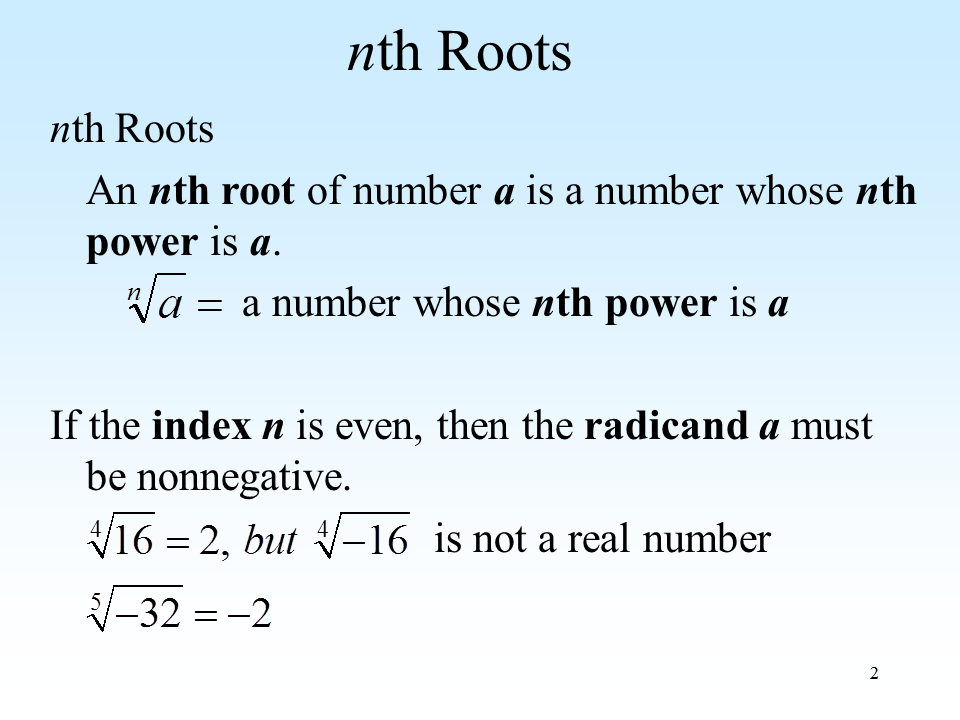 Nth Root Of A Number