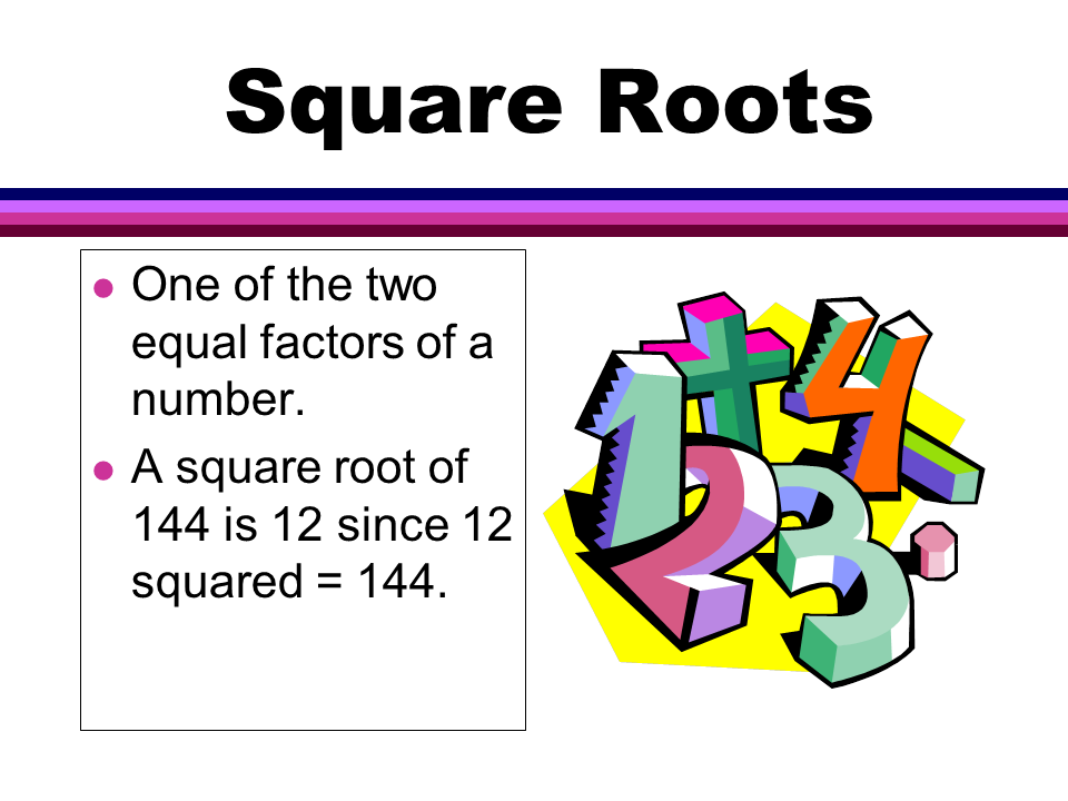 Squares And Square Roots Presentation Mathematics