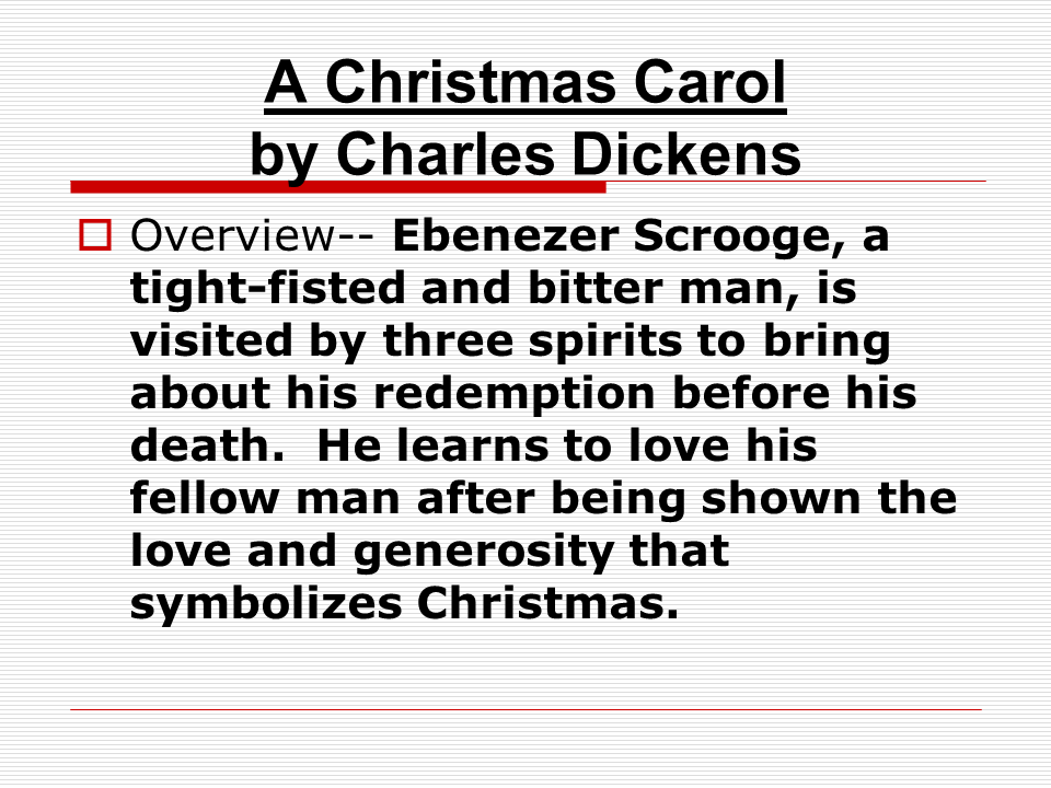 A Christmas Carol - Presentation English Literature