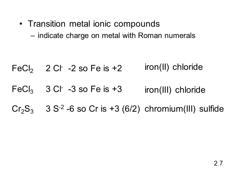 Chemical Nomenclature