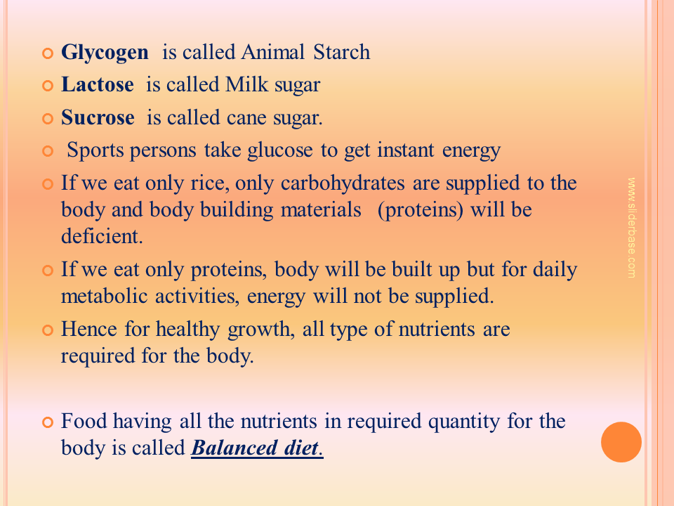 Nutritional Requirements Presentation Health And Disease