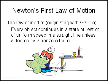 Newton’s laws of motion - Presentation Physics
