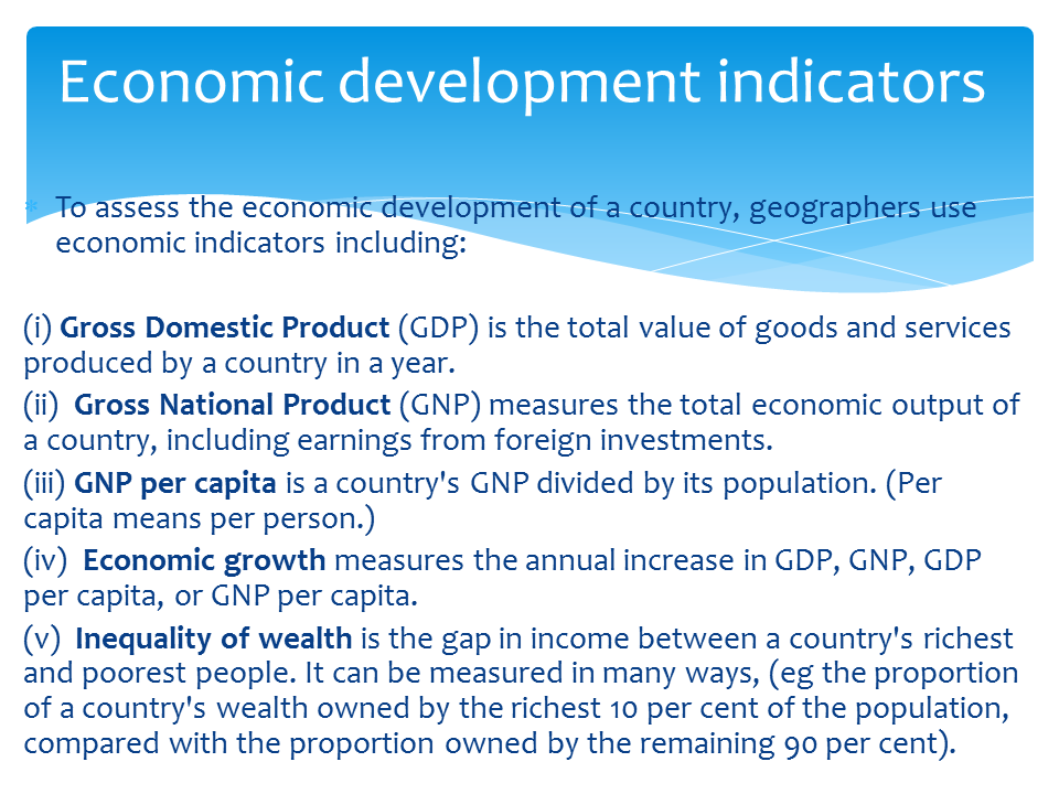 What Are Development Indicators